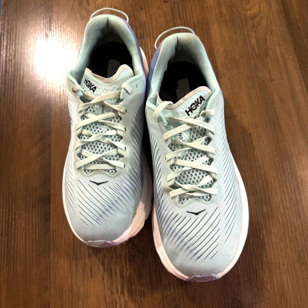 Hoka One One Rincon 3 Athletic Women's Shoes Size 8.5D Sunlit Ocean Running - Picture 4 of 9